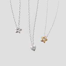 Load image into Gallery viewer, Puffy Star/Heart Necklace
