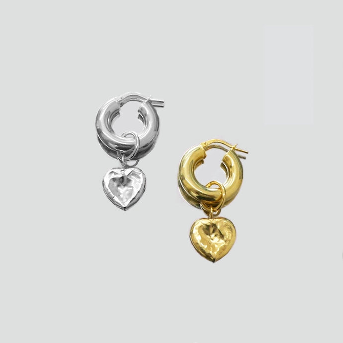 Hammered Heart Pulley