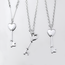 Load image into Gallery viewer, Heart Key Necklace
