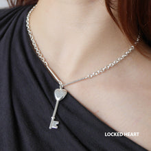Load image into Gallery viewer, Heart Key Necklace
