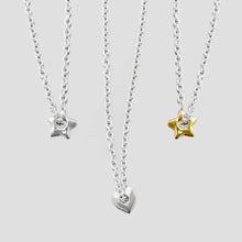 Load image into Gallery viewer, Thick Puffy Star/Heart Necklace
