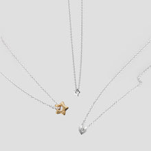 Load image into Gallery viewer, Thin Puffy Star/Heart Necklace
