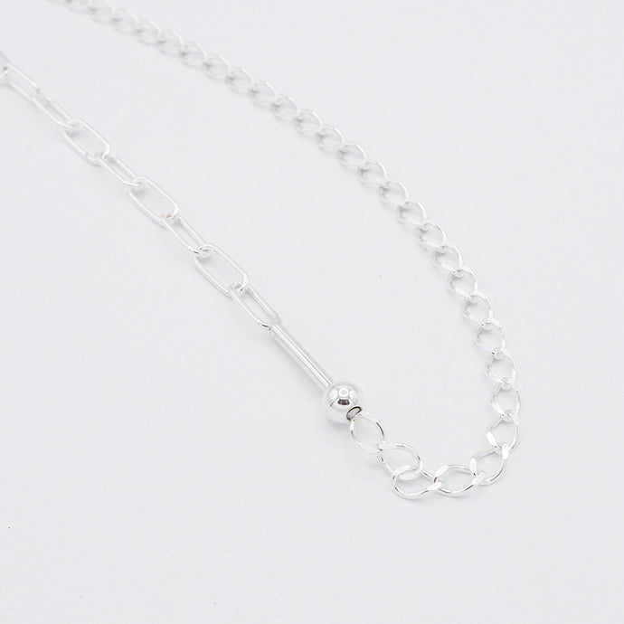 Clip + Curb Bead Necklace
