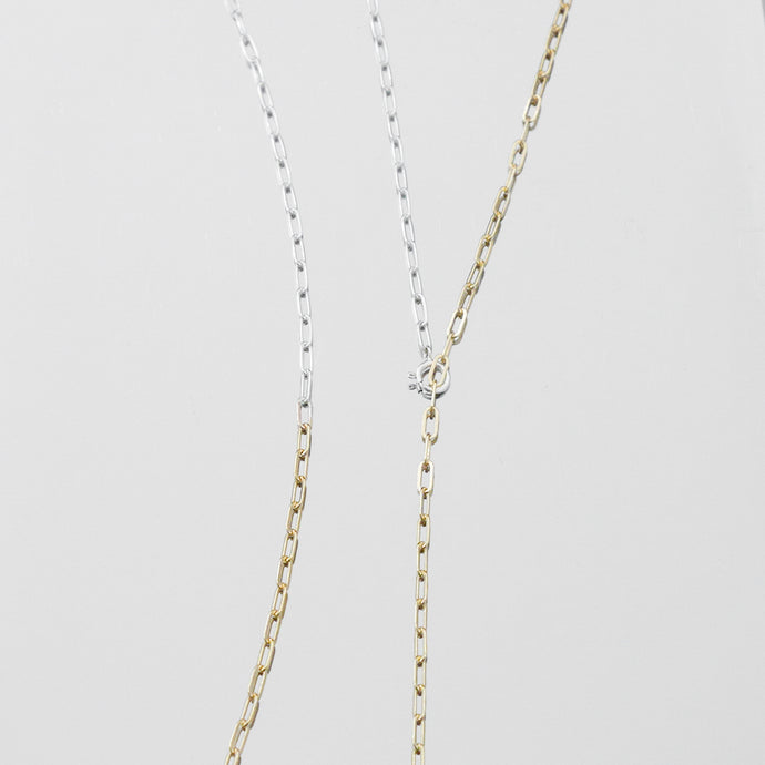 Half Gold Clip Necklace