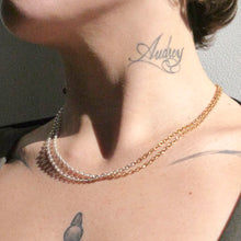 Load image into Gallery viewer, Half Gold Cable Necklace
