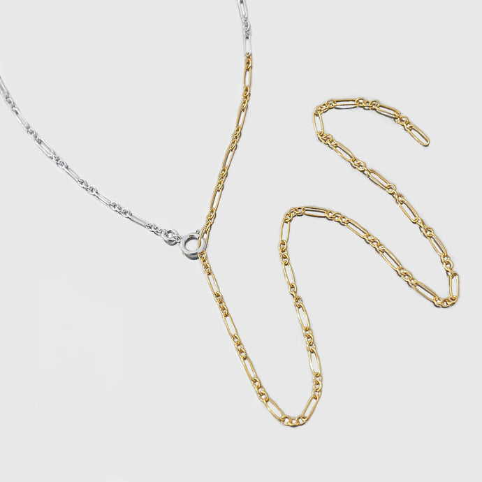 Half Gold Figaro Necklace