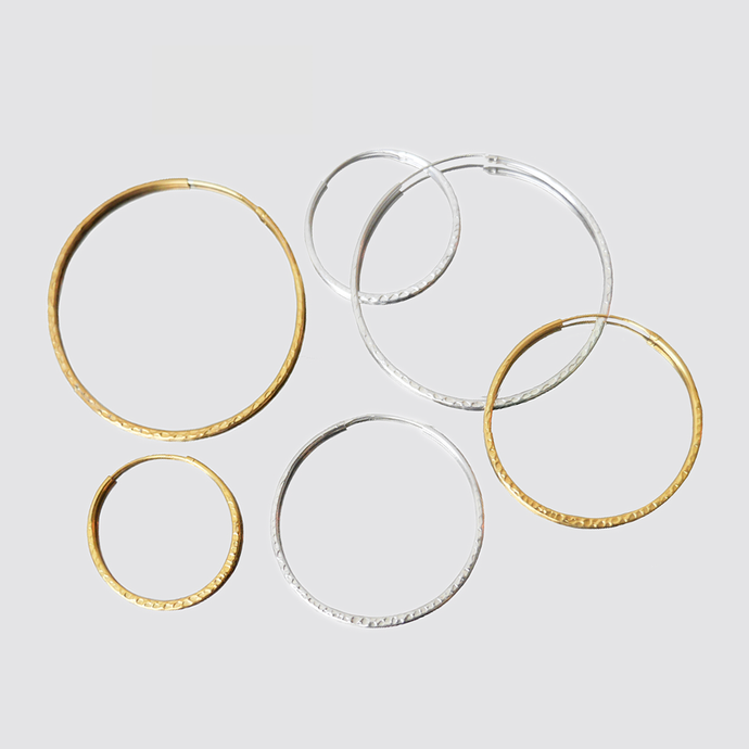 Hammered Hoops