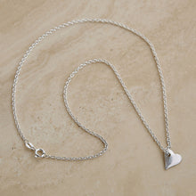 Load image into Gallery viewer, Side heart Necklace
