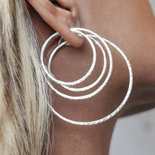 Load image into Gallery viewer, Hammered Hoops
