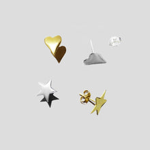 Load image into Gallery viewer, Small Heart + Star Stud
