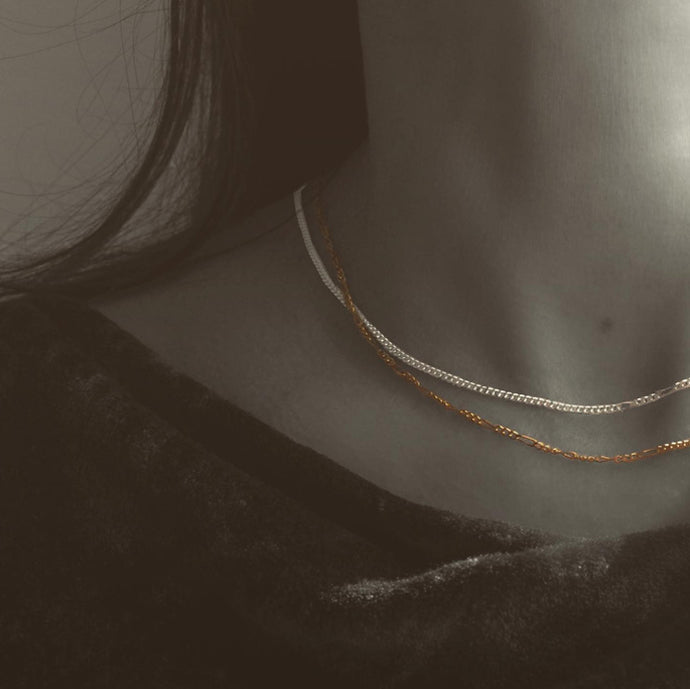 Half and Half Necklace (Thin)
